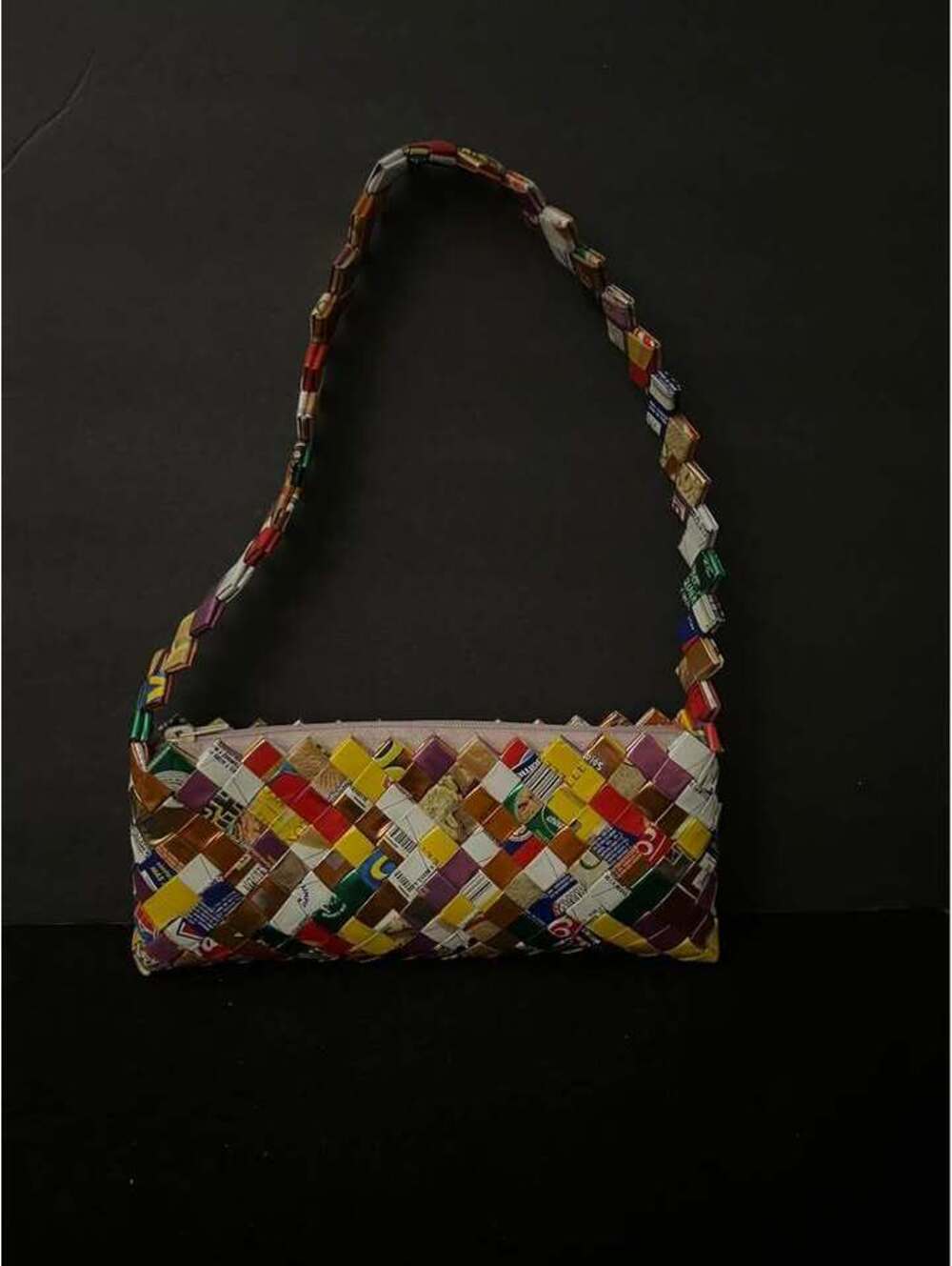 Handmade Woven Candy Wrapper Bag